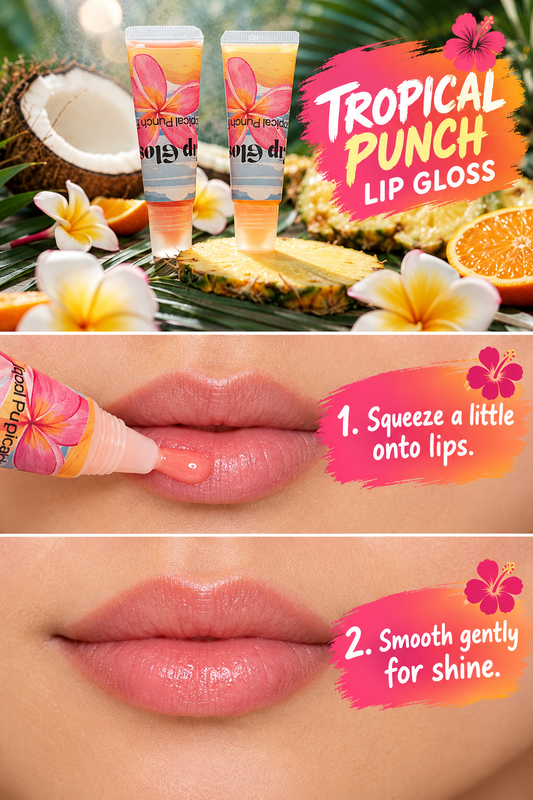 Corrected Tropical Punch squeeze-tube application graphic