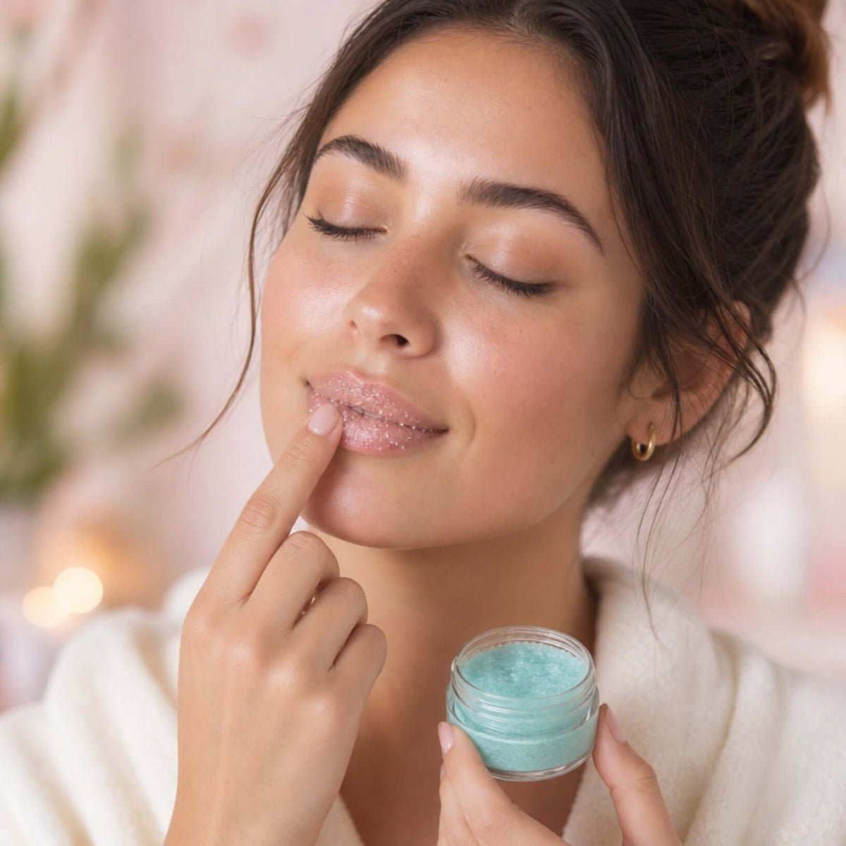 Warm Vanilla Exfoliating Lip Scrub with Shea Butter & Avocado Oil
