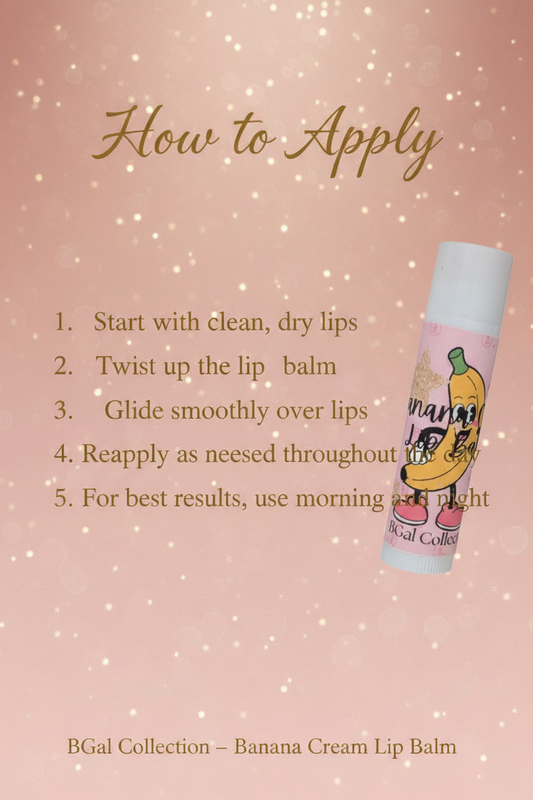 Banana Cream Lip Balm – How to Apply with Real Product