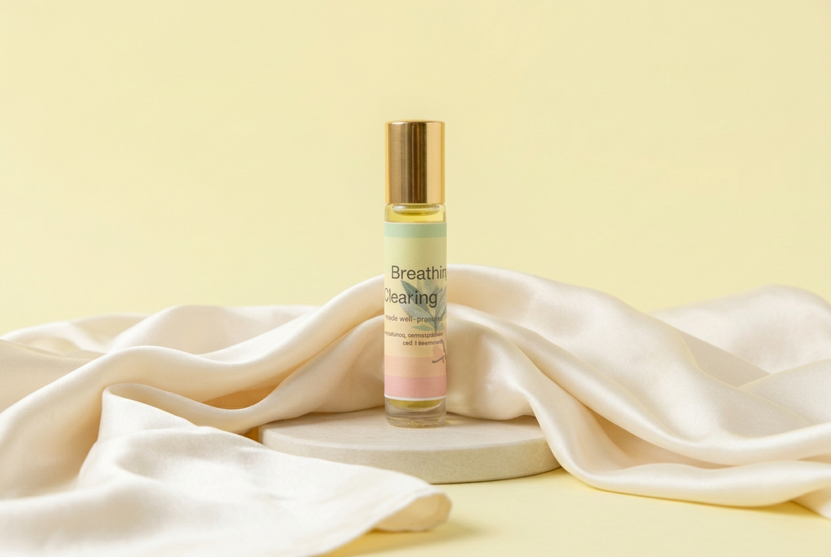 Breathing & Clearing without ingredients with ivory satin