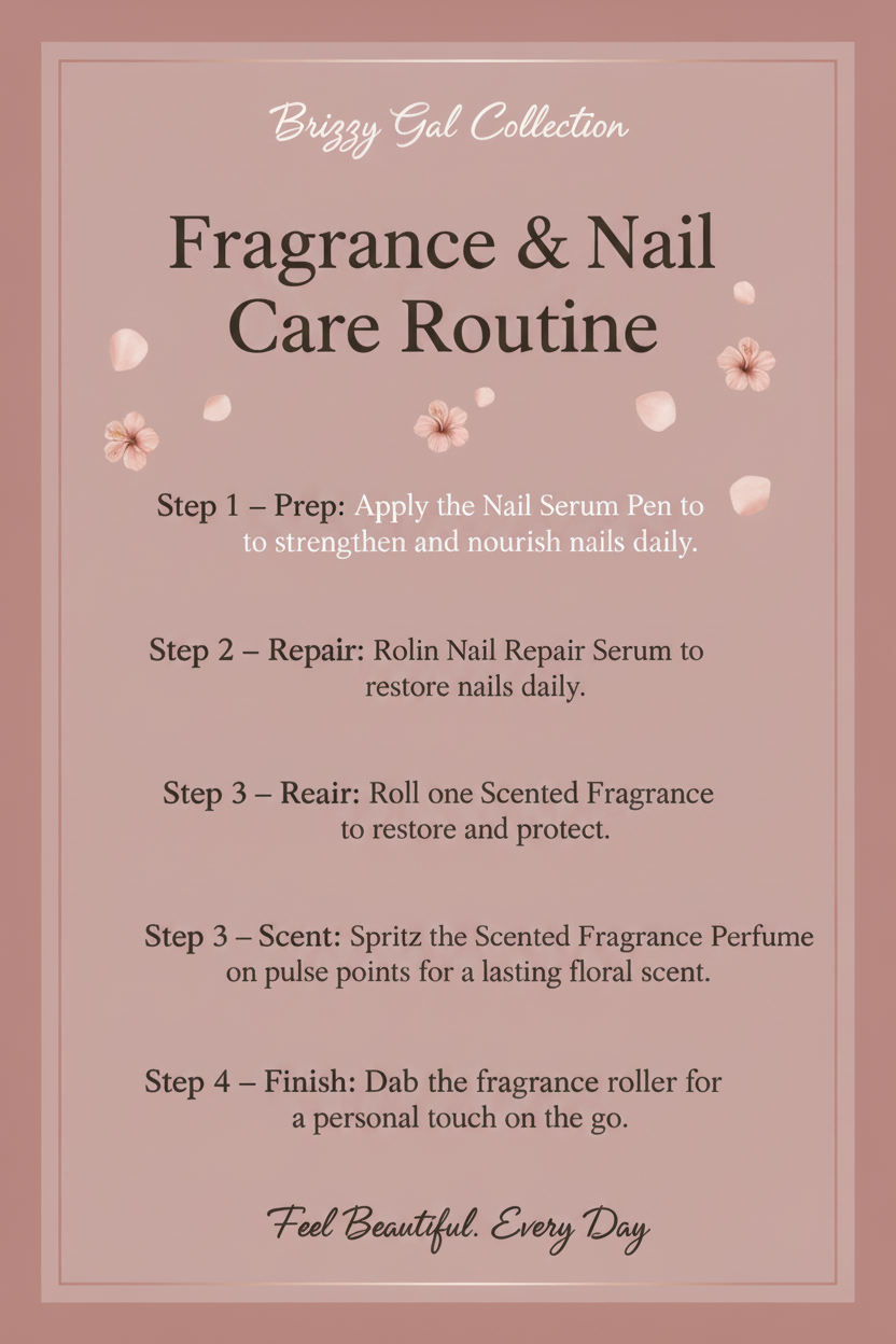 Fragrance & Nail Care Routine - Dark Text Retry