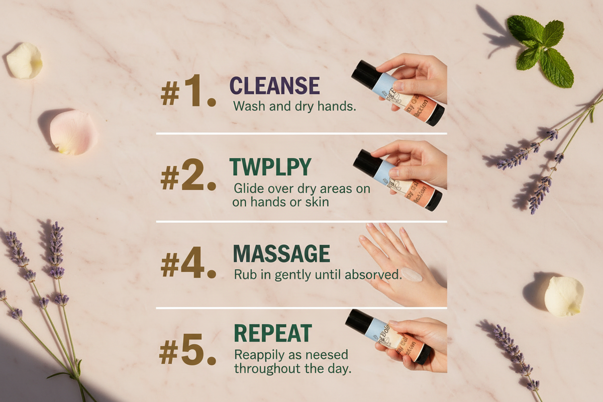 Hand Application Steps