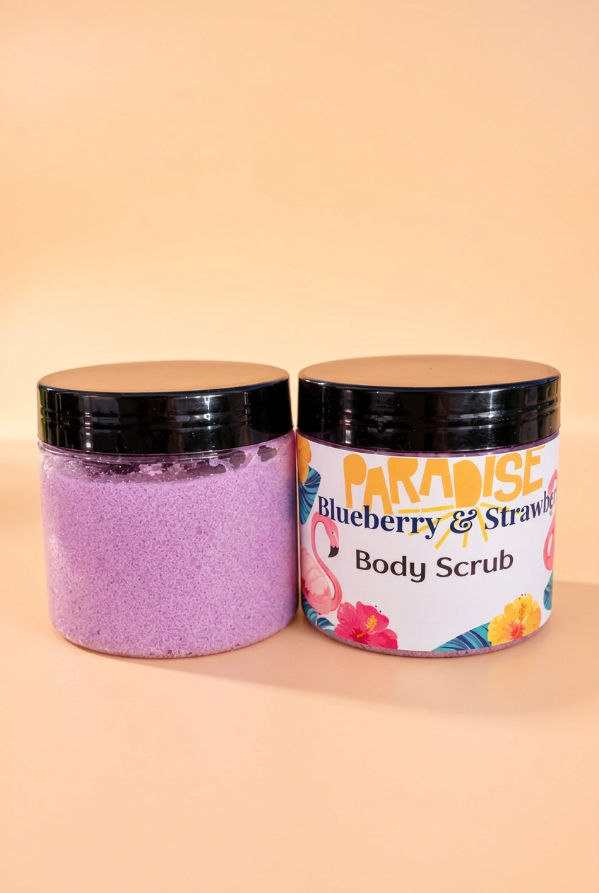 Paradise Blueberry & Strawberry Body Scrub