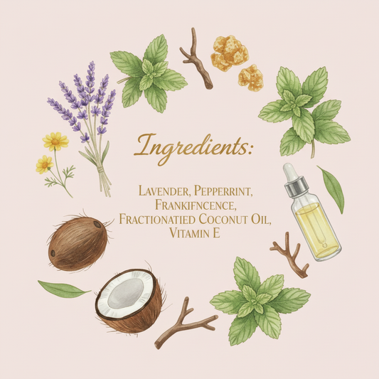 Lavender Peppermint Frankincense Ingredient Card