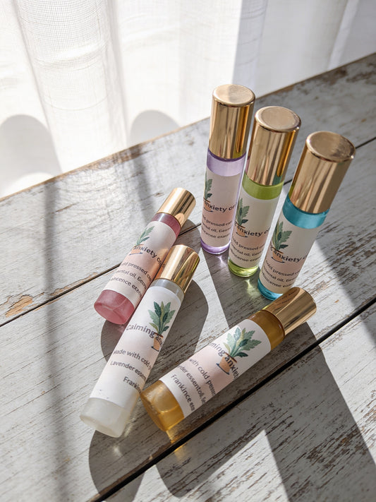 Calming & Anxiety Relief Essential Oil Roller for Stress Support