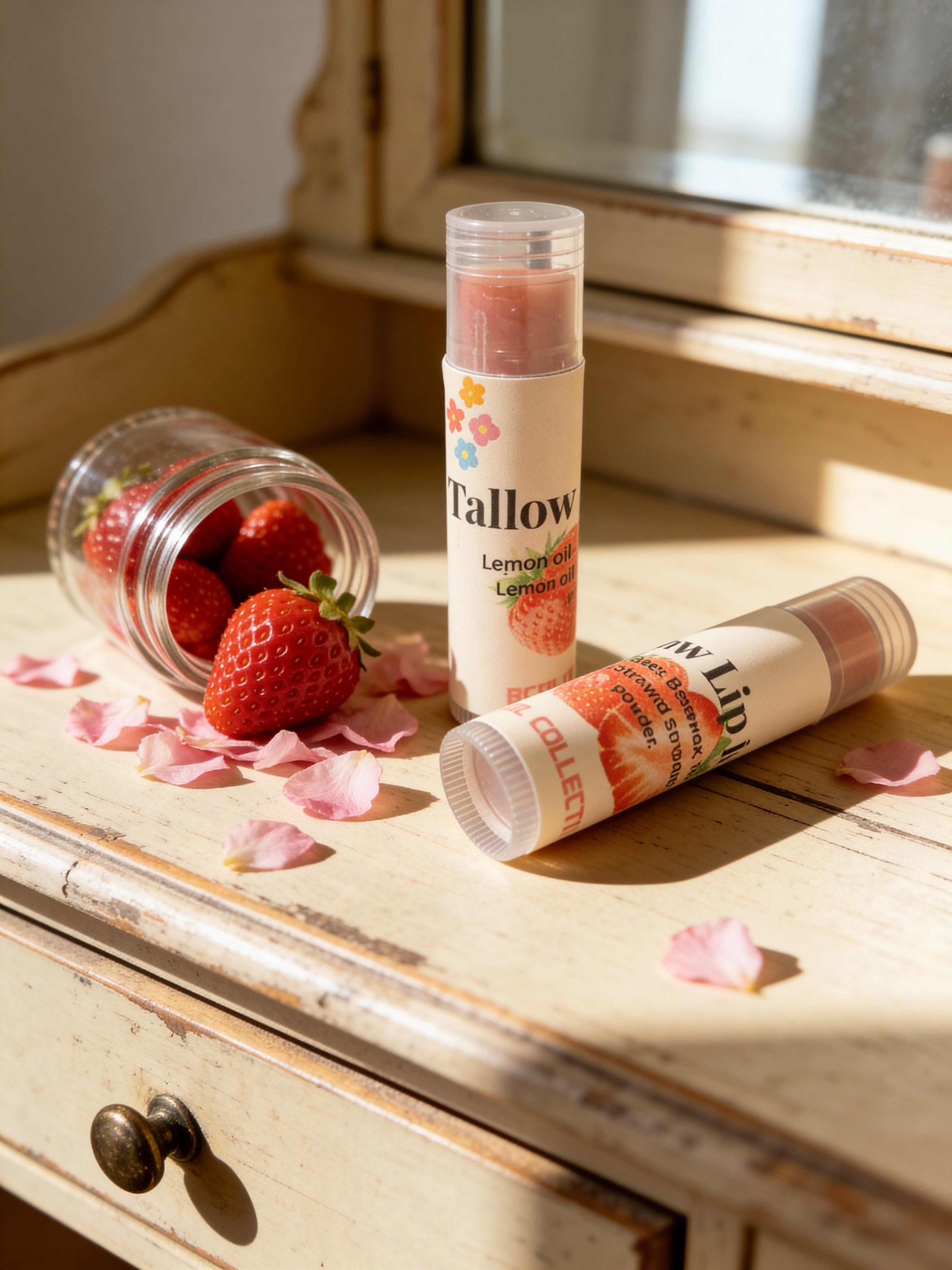 Strawberry lip balm