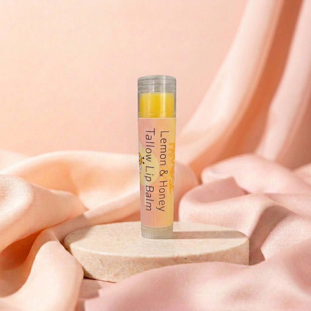Lemon & Honey Tallow Lip Balm