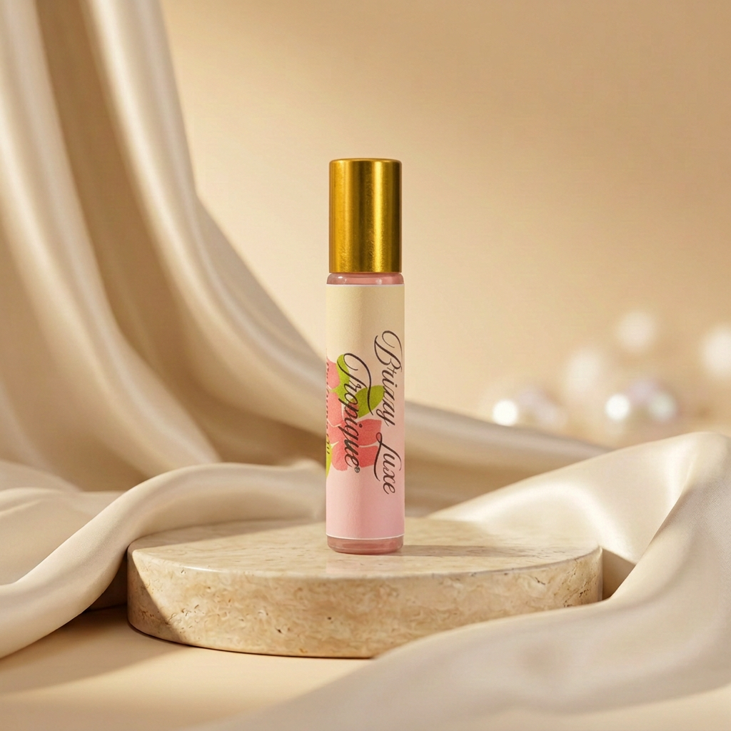 Tropique in the matching cream-and-gold setting