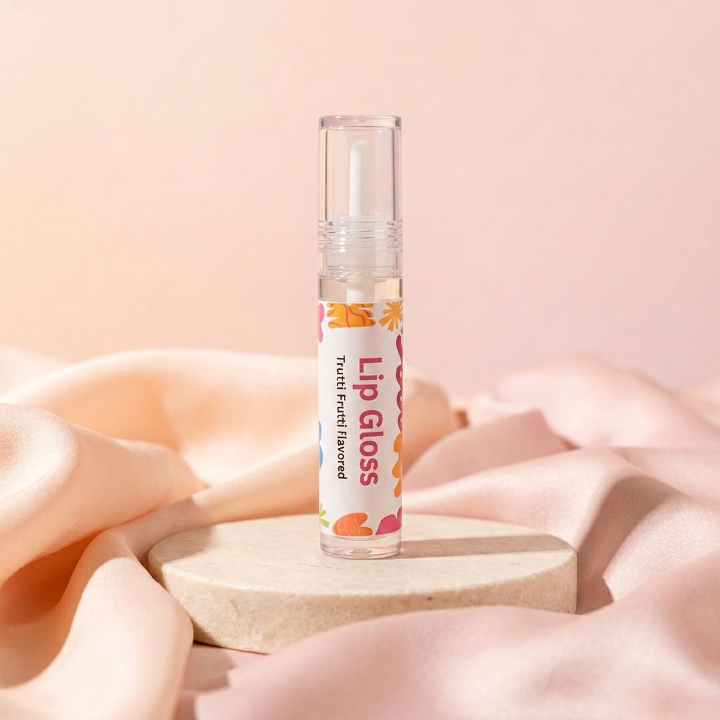 Tutti Frutti Lip Gloss in peach-and-blush satin